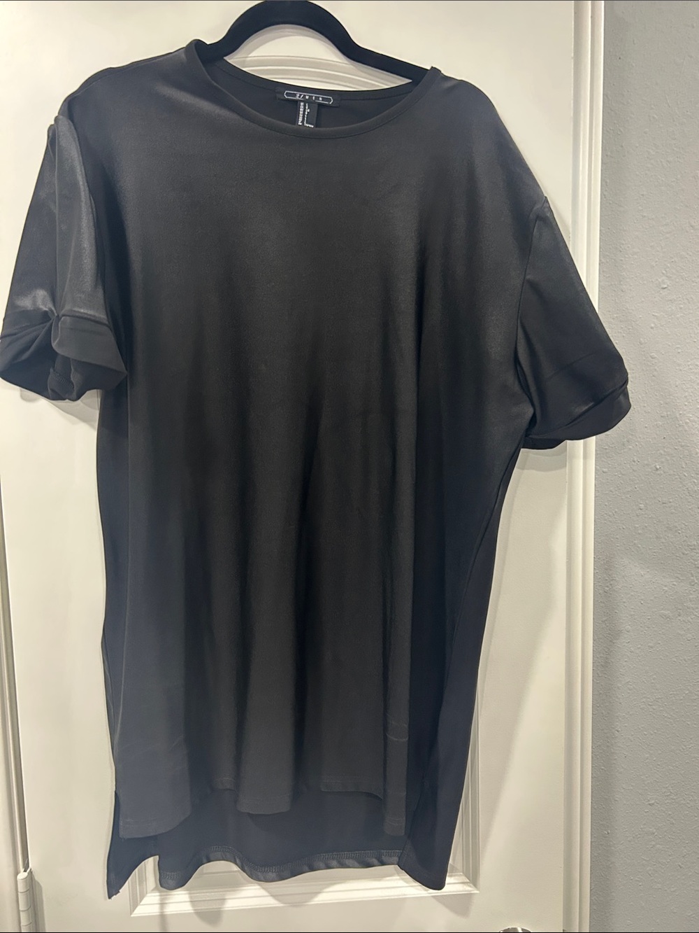 Club Room Black Short Sleeve Crewneck Tee - Minimalist